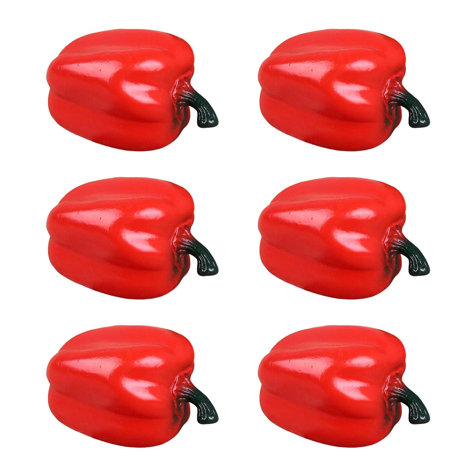 Buxuaaaa 6Pcs Artificial Vegetable Models for Thanksgiving Decoration Display Photography Realistic Simulation Vegetable Models Realistic