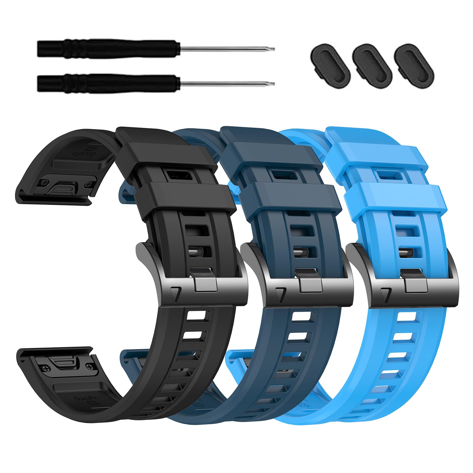 EZMVZKU 26mm Easyfit Straps for Garmin Fenix 8 AMOLED 51mm/Fenix 7X/7X Pro Sapphire Solar Watchands Replacement for Fenix 6X/6X Pro/5X/5X Plus Enduro 3/2/epix Pro 51mm/Descent Mk3i 51mm-image-38