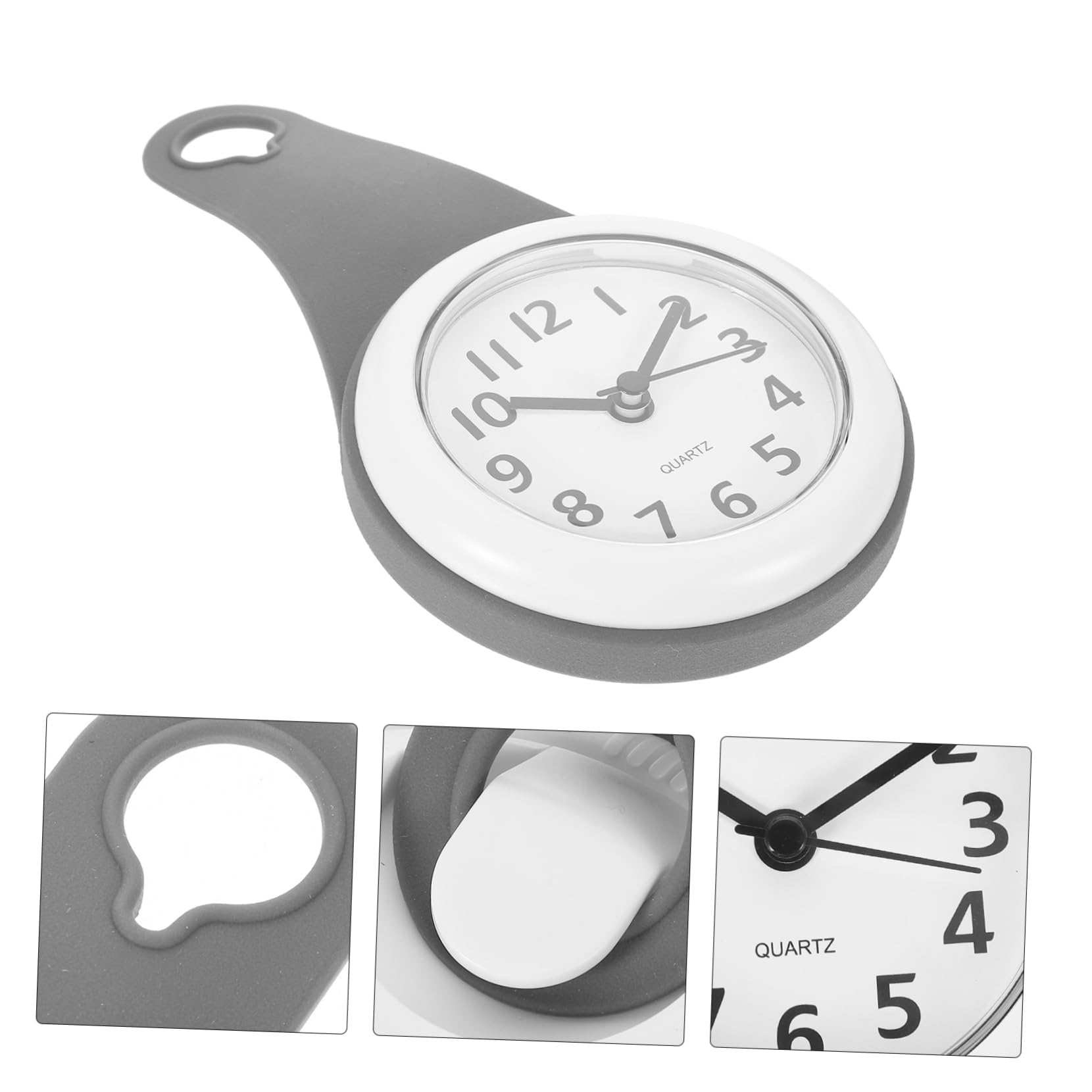 Cabilock 1pc Wall Clock Cup for Bathroom Easy to Read Numbers and Stylish for Home Office Use