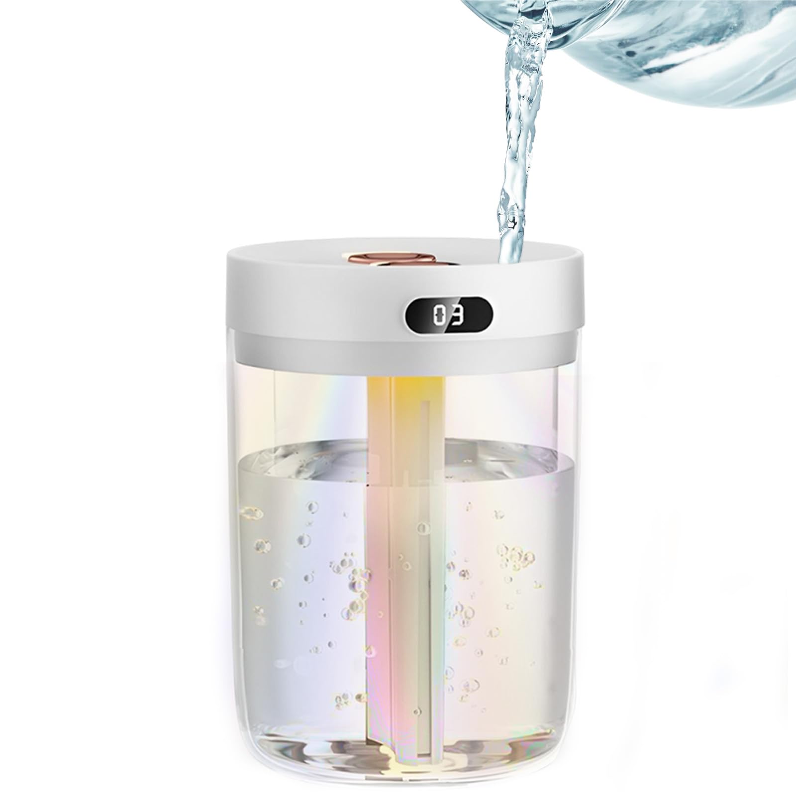 Humidifiers for Bedroom,Cool Mist Humidifiers Room Humidifier Colorful Breathing Light Silent Humidifier USB personal desktop humidifier, for baby bedroom travel office home