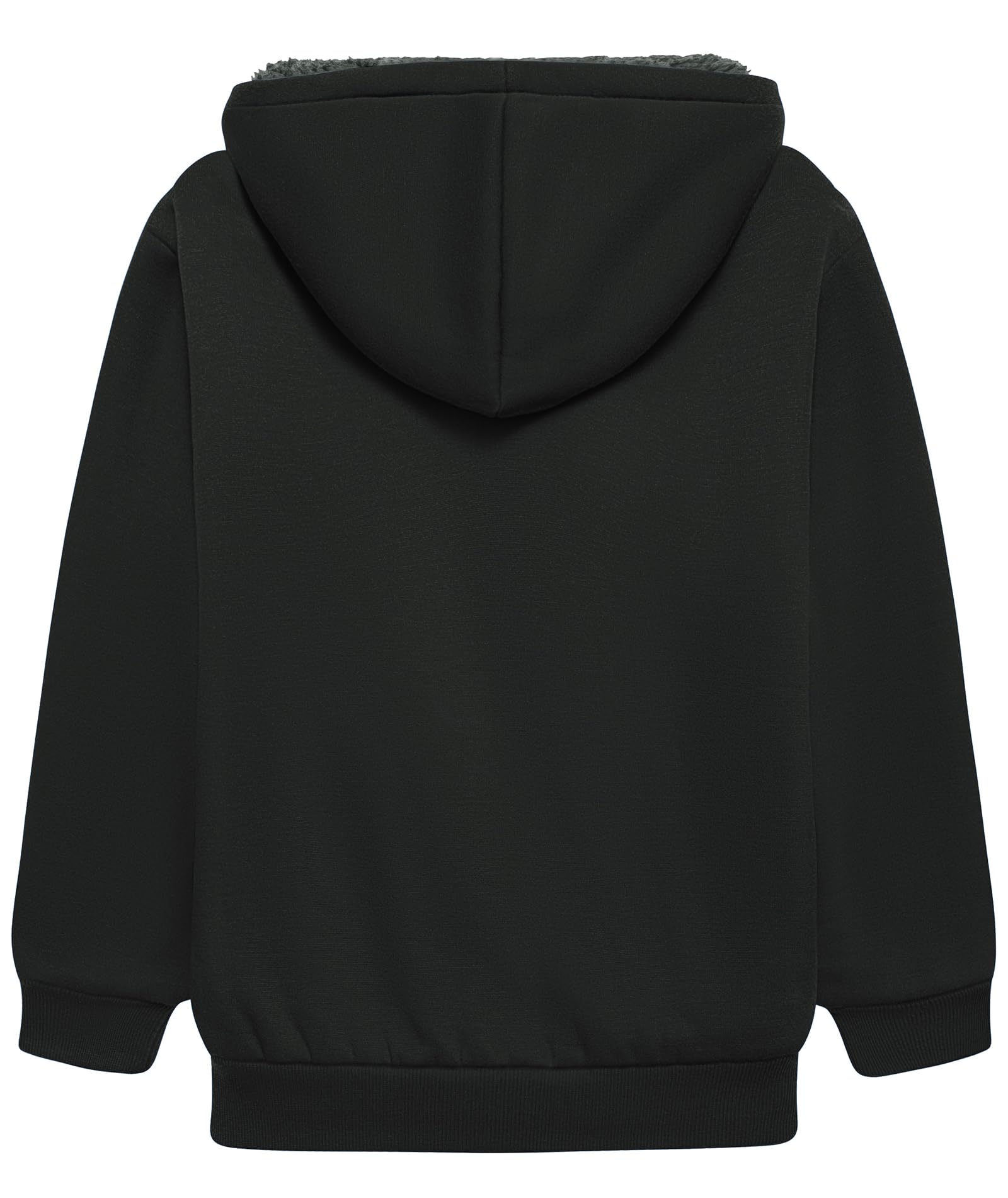 LLdress Veste Polaire Garçon Sweat à Capuche avec Zipper Enfants Hoodie Chaud Causal Hiver Ourdoor Veste d'hiver avec Doublure Hooded Jacket Pullover Automne