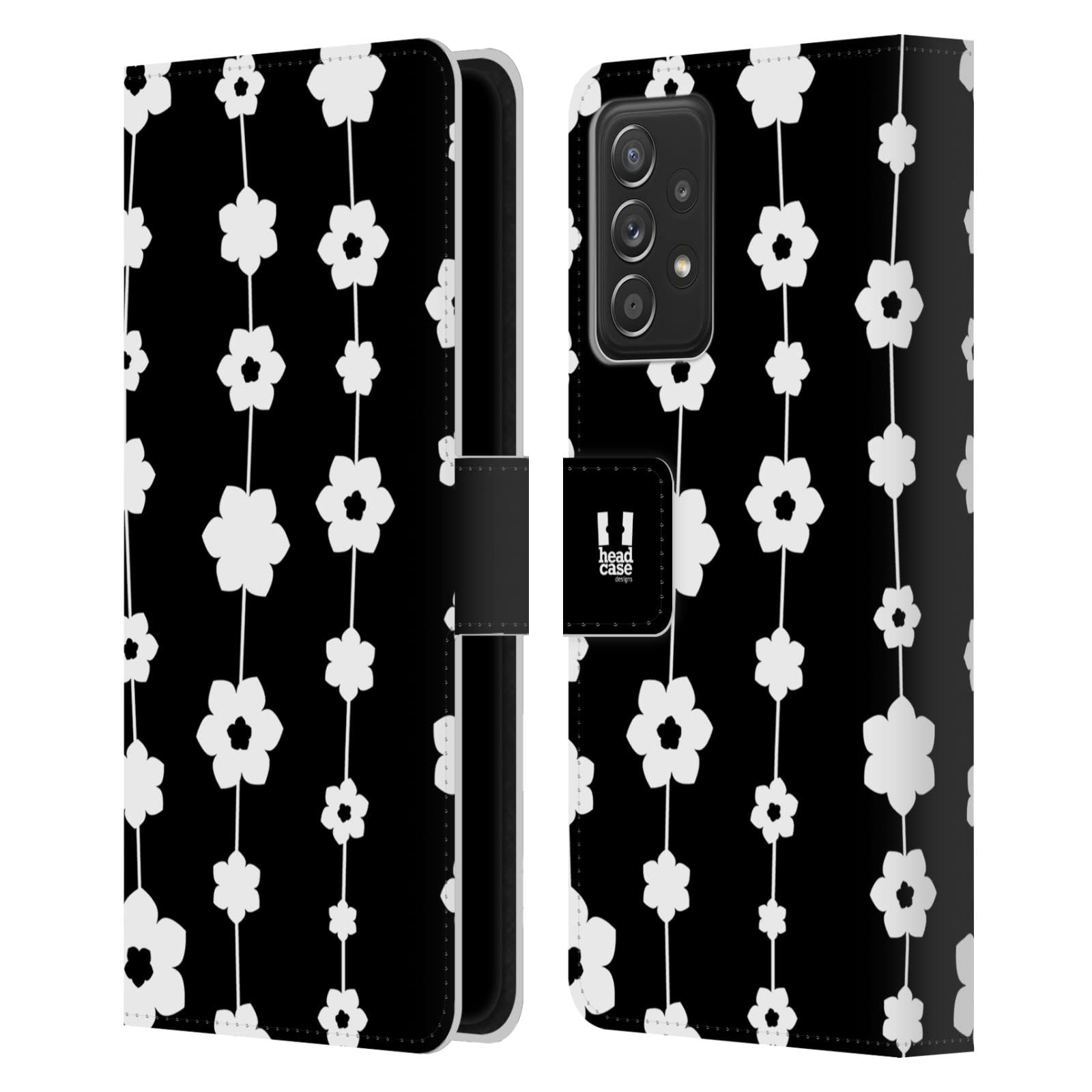 Étui portefeuille cuir Galaxy A52 antichoc avec rangements