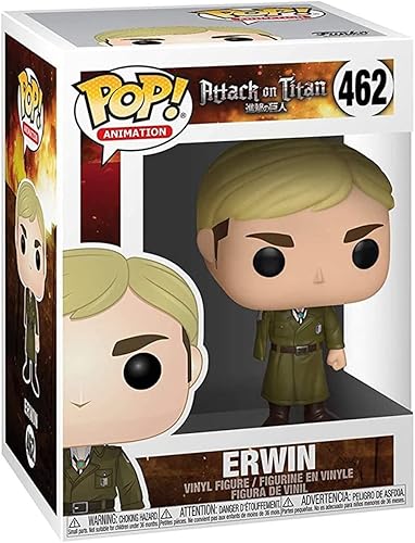 Miniatura 3 de POP Attack on Titan - Figura de vinilo Funko Pop! de Erwin Smith (un brazo) con funda protectora compatible con POP Box), multicolor, 3.75 pulgadas