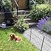 INJOPEXI Garden Fence 6 Panels 11.8ft (L)×24in (H) Decorative Garden Fence with 6 Panels Rustproof Wire No Dig Garden Fences Animal Barrier Fencing for Outdoor Patio Backyard - Without Fence Gate