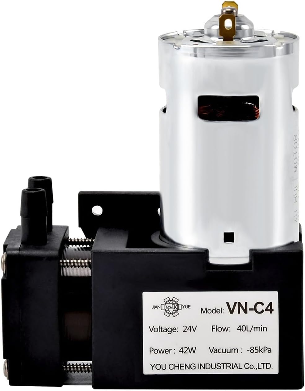 12V/24V DC Diaphragm Vacuum Pump Electric Negative Pressure Suction Vacuum Pump(24V,VN-C4)