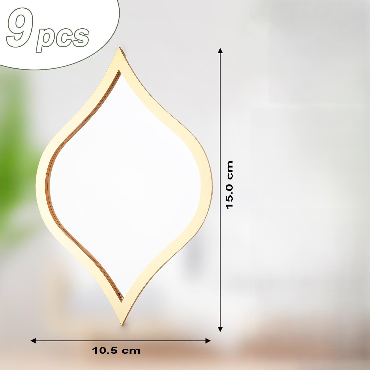 Bohemian Wall Mirror Set - 9 Ogee Mirrors -6