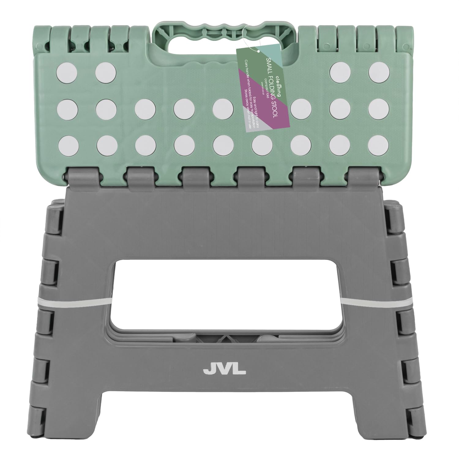 Jvl  Small Step Stool - Grey - Size: H:22