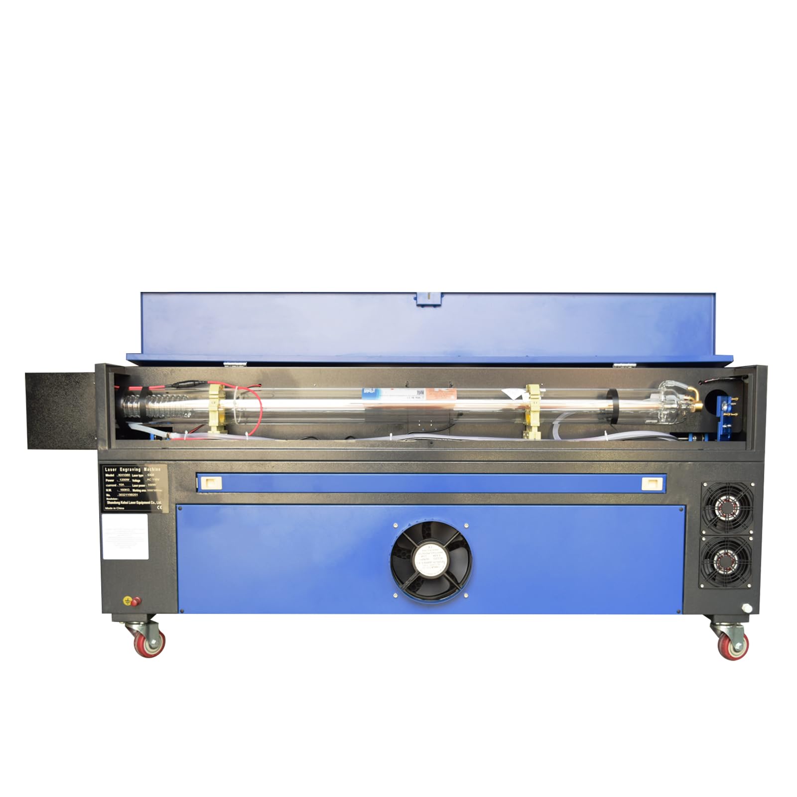 100 Máquina de Grabado y Corte Láser CO2 con Área de Trabajo 1000x800mm, con eje rotatorio, Grabador de Láser CO2 Panel de Control Digital RDWorks para Madera, Plástico, Caucho