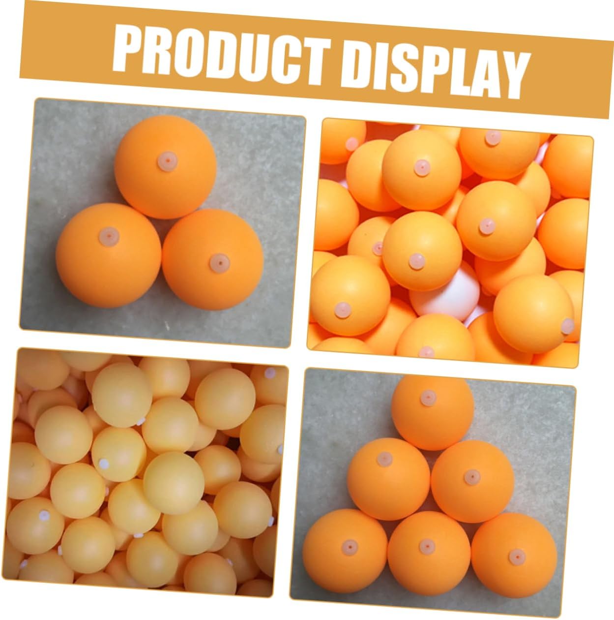 100pcs Practice Your Plastic Pingpong Balls Perforations for Table Tennis Training