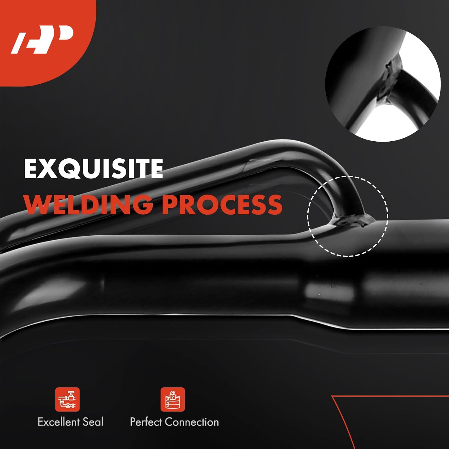 A-Premium Fuel Tank Filler Neck Pipe Hose Compatible with Pontiac Grand Am 1995 2.3L 3.1L Petrol, Replace# 22577900