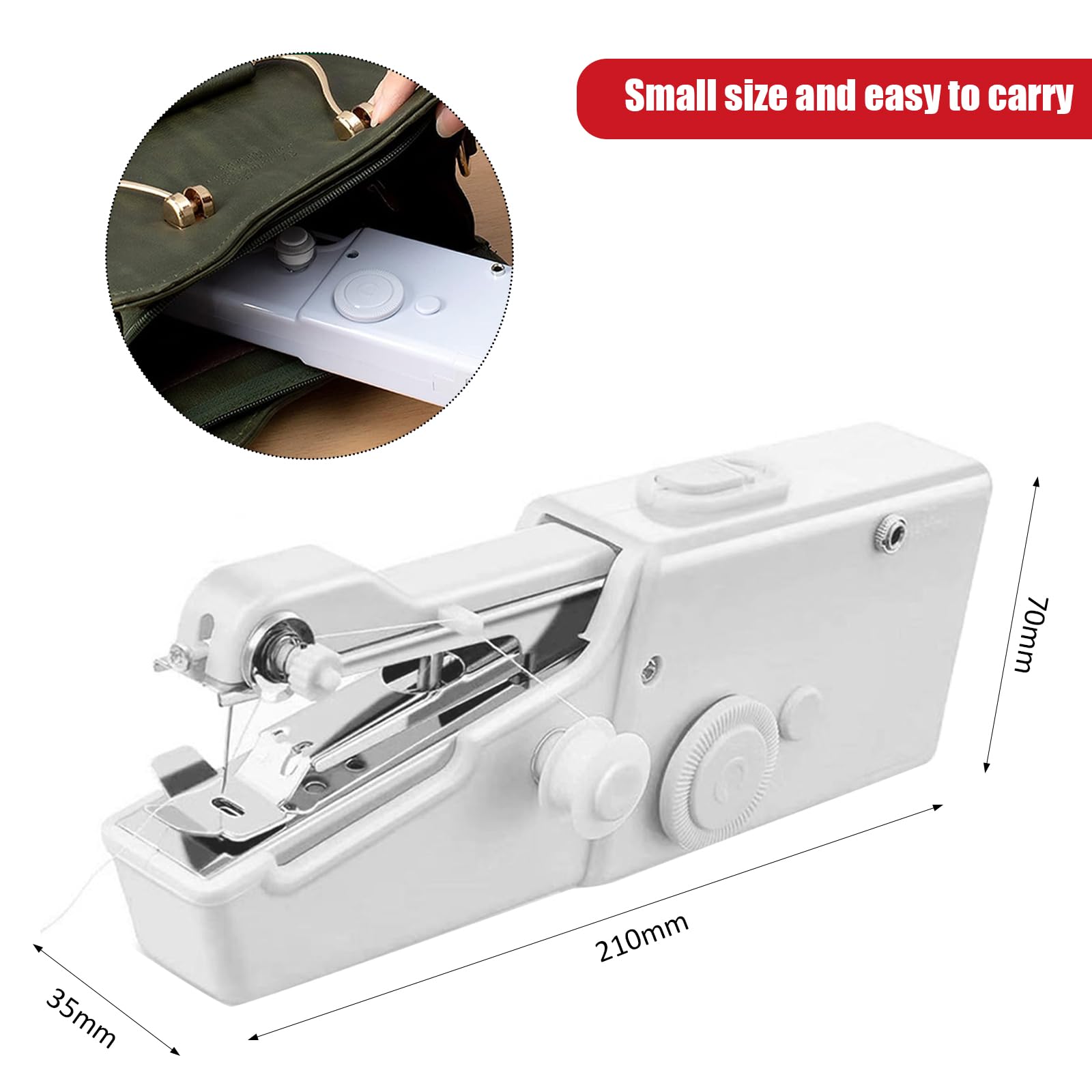 Portable Sewing Machine Jeanoko Electric Sewing Machine, Portable Hand ...