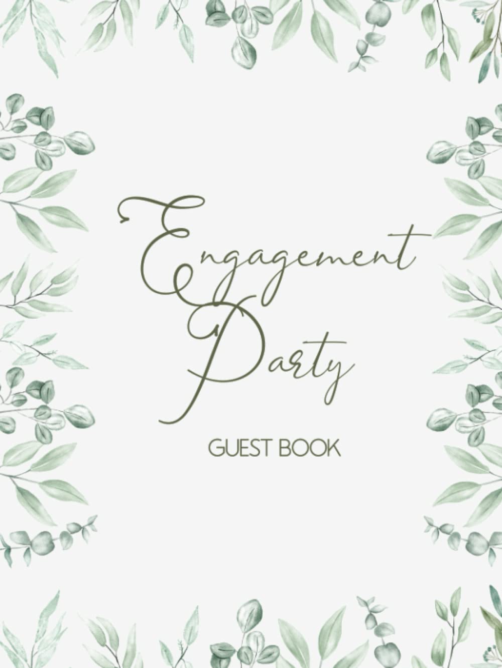 Engagement Party Guest Book Keepsake & Memory Book to write your