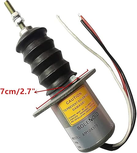 Miniatura 6 de Solenoide de apagado de combustible AM124379 AM103337 AM124380 AM124377 Compatible con John Deere 415 455 445 F915 F925 F935 430 332 855 856 375 675