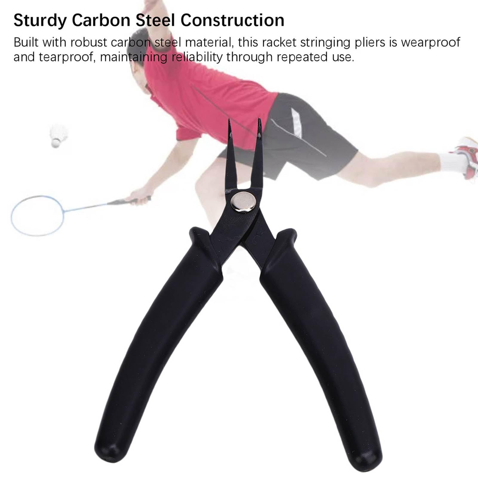 Pince de Cordes de Nez Courbe 14 Cm pour Raquettes de Tennis de Badminton