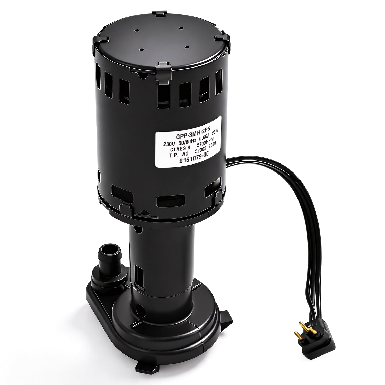 Photo 1 of 9161079-06 Water Pump Compatible with ICE-O-MATIC, Cornelius Ice Machines Replace 9161079-03, 9161076-02, ICE9161076, 803341, 803339, 620204637, 630900796 Volts: 230V, 60/50Hz, 0.65A, 2700 RPM