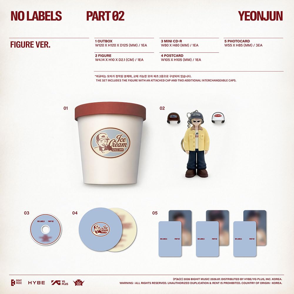 ヨンジュン NO LABELS:PART 02 ice cream US限定 Amazon.co.jp: YEONJUN (ヨンジュン) - NO LABELS: PART 02 (Figure