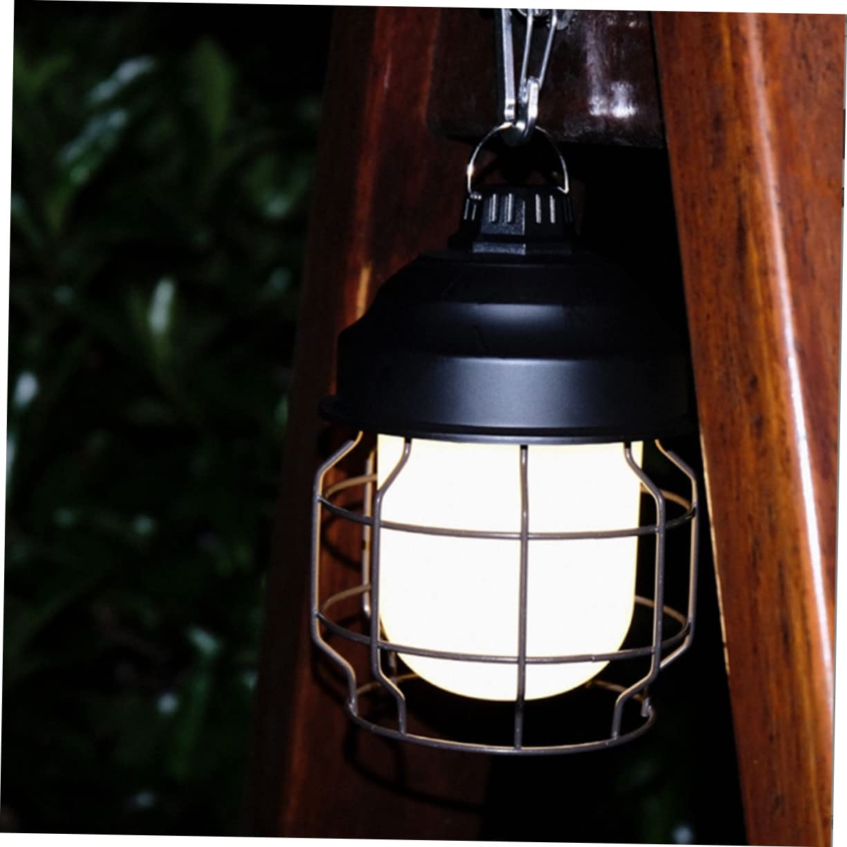 BESTonZON 1Set Rechargeable Camping Lantern Retro Style USB Charging Portable Light for Outdoor Activities for Camping Hiking Emergencies Decorative Use