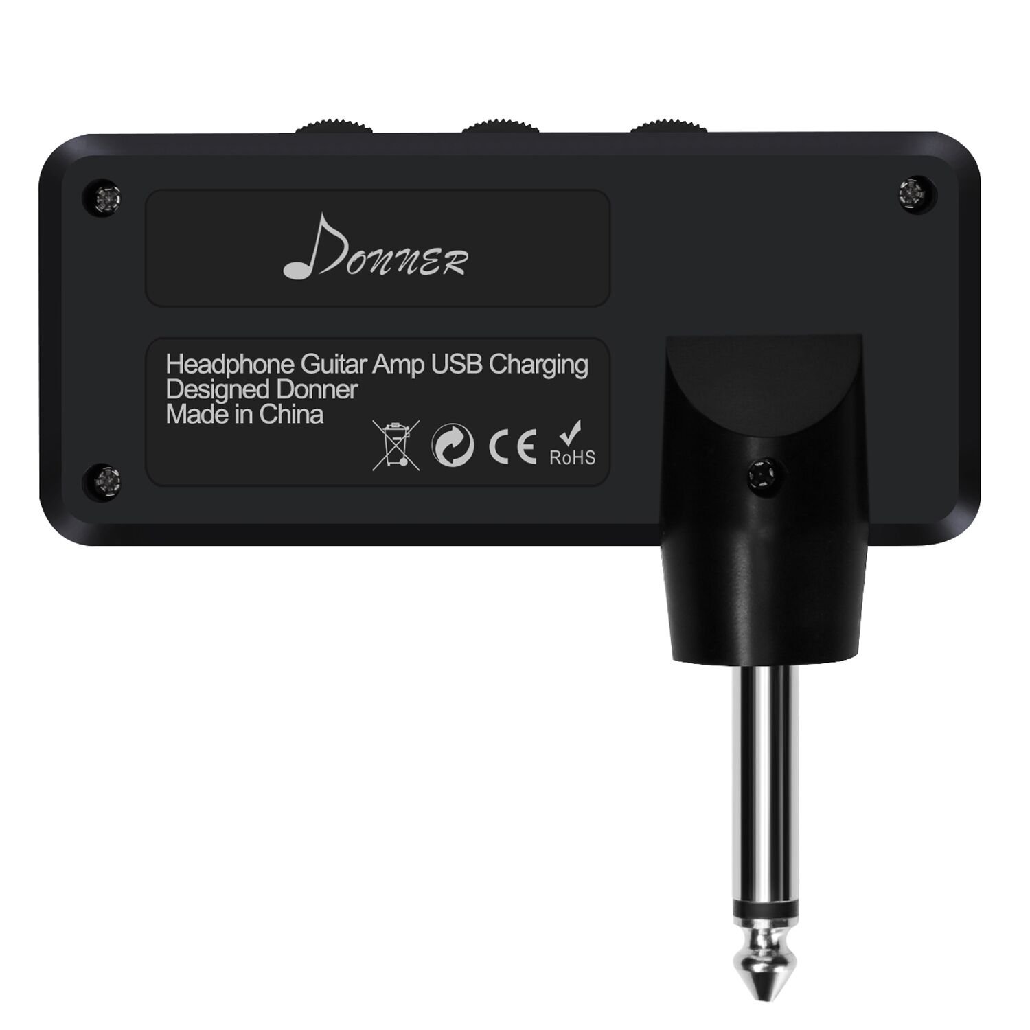 Donner Guitar Headphone Amp Heavy Metal USB Ricaricabile Mini Amplificatore Cuffia Tascabile per Chitarra Elettrica