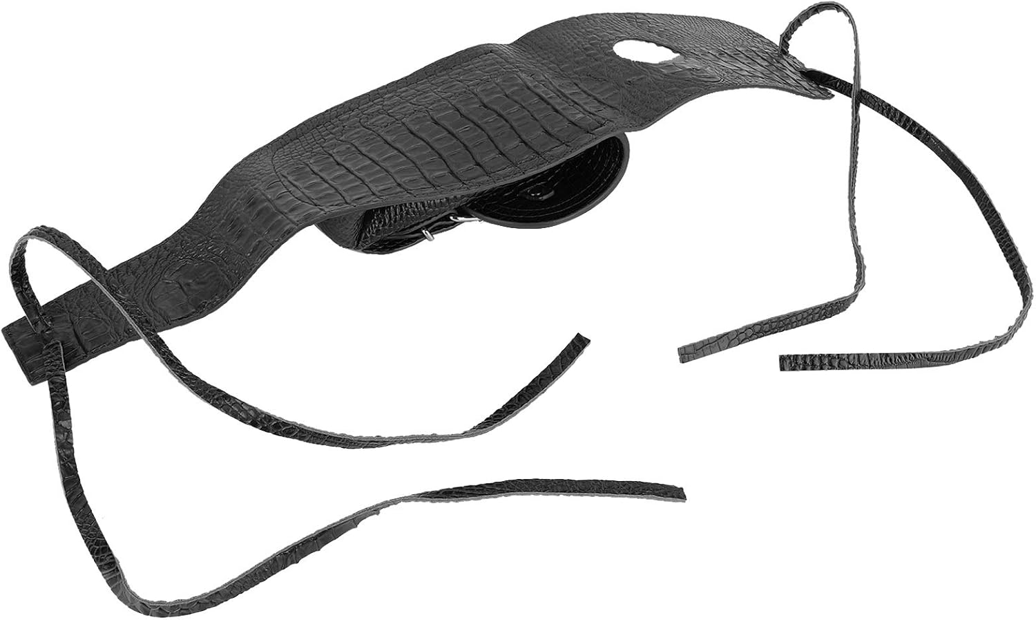 Motorcycle Tank Bag PU Leather Dash Console Center Pouch Bag Motorcycle Gas Bag Motorcycle Oil Fuel Tank Bag with Pouch Motorcycle Bag(Black Crocodile)