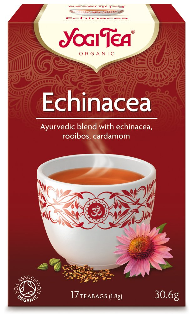 Yogi Tea Echinacea Teabags (Pack of 2, Total 34)