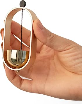 Doorbell for Entrance Door with Bell Clear and Beautiful Sound Entrance Bell Brass Aluminum Anodized Finish Body Wind Chime for Home, Shops, Cafes, Bars, Restaurants, Refrigerator Door