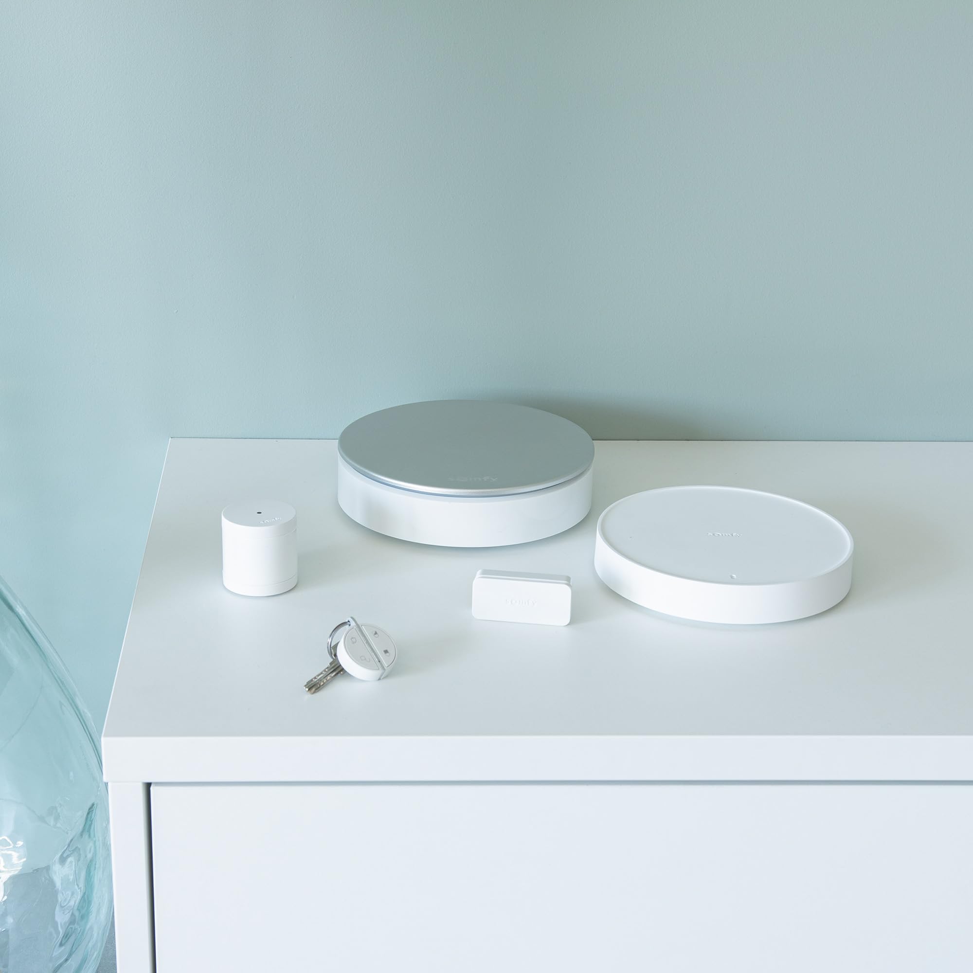 Somfy 1875279 - Home Alarm Essential Starter Pack | Smarte Funk-Alarmanlage für Kleine Häuser oder Wohnungen | Kompatibel mit Alexa, Google Assistant, Tahoma und Somfy Protect