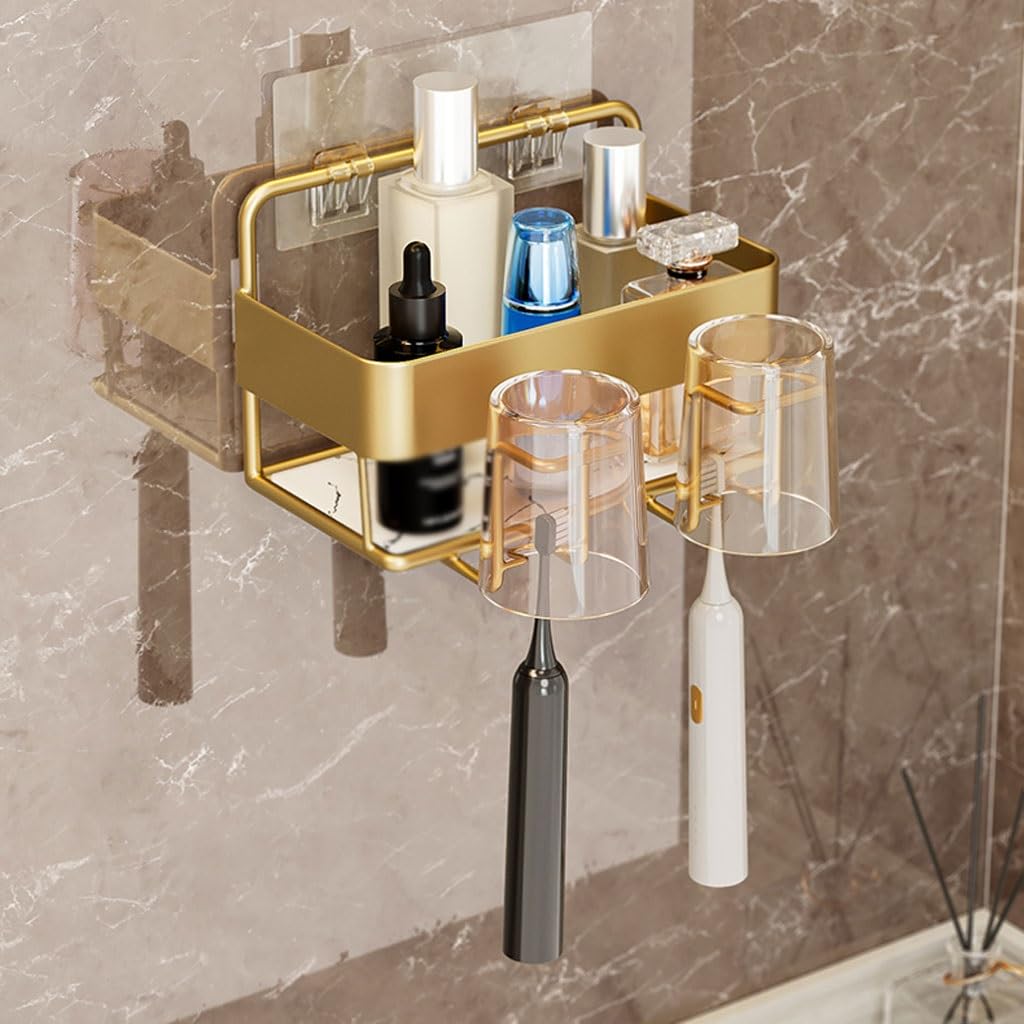 Estante para Cepillos de Dientes Portaspazzolino Elettrico a Parete Portaspazzolino da Parete Portaspazzolino Portaspazzolino da Parete Arredamento Bagno(L26cm)