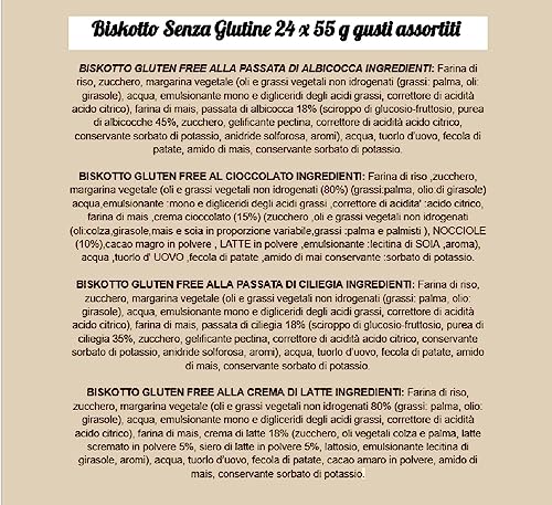 Biskotto Senza Glutine Gr. 55 X 24 Pz - 8