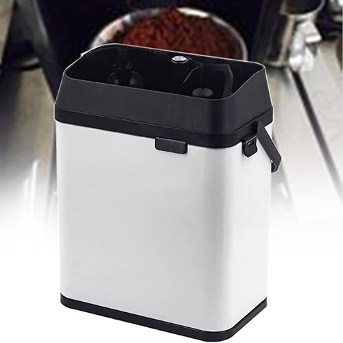 Limpiador eléctrico portafiltros caféMáquina Limpieza portafiltros,con 2 rascadores y 1 Cabezal Cepillo para el hogar, cafetería, Restaurante, Blanco