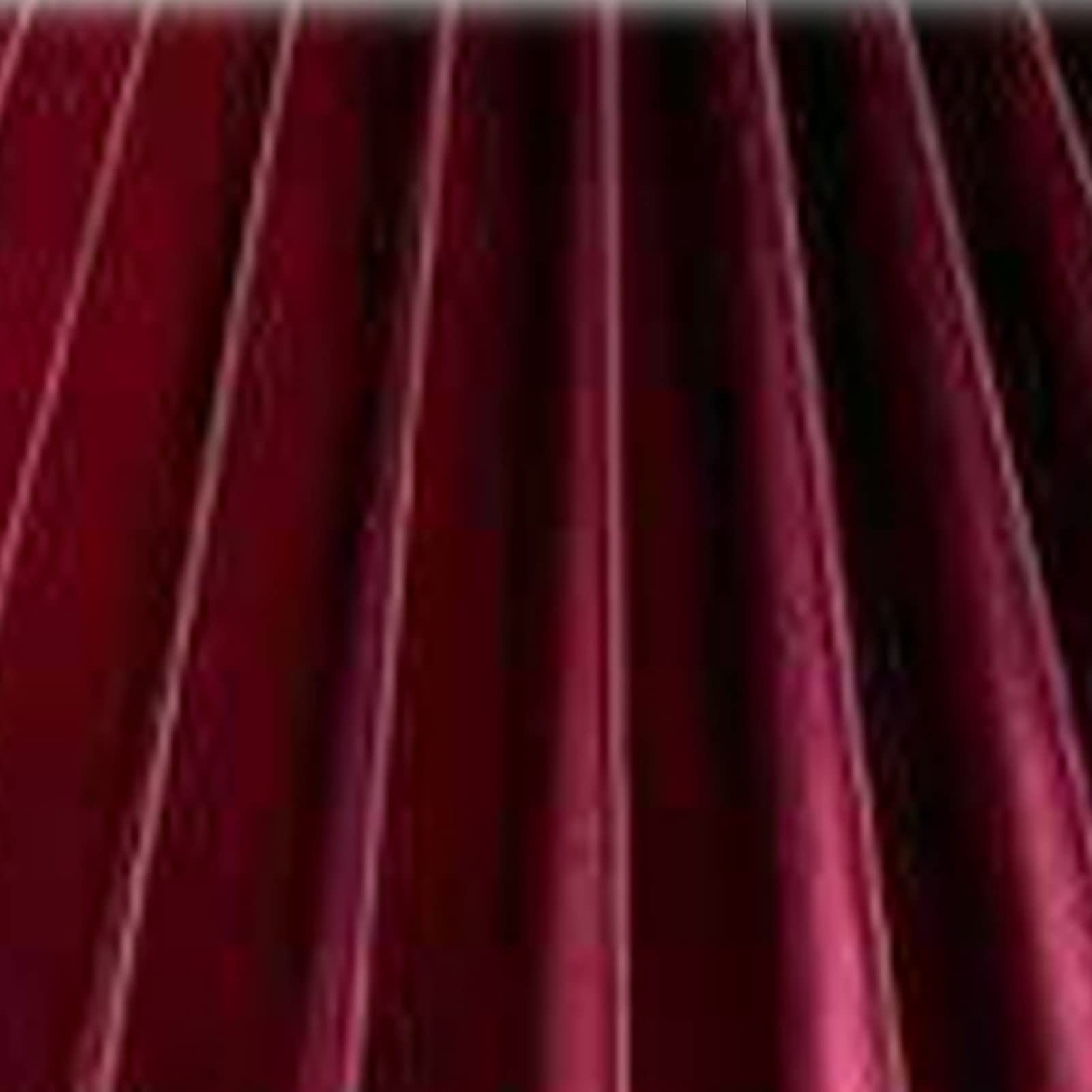 Phefop Lampshade E27 Pleated, Fabric Large Table Lamp Shade, Pure White Lampshade for Bedroom and Office (Burgundy)