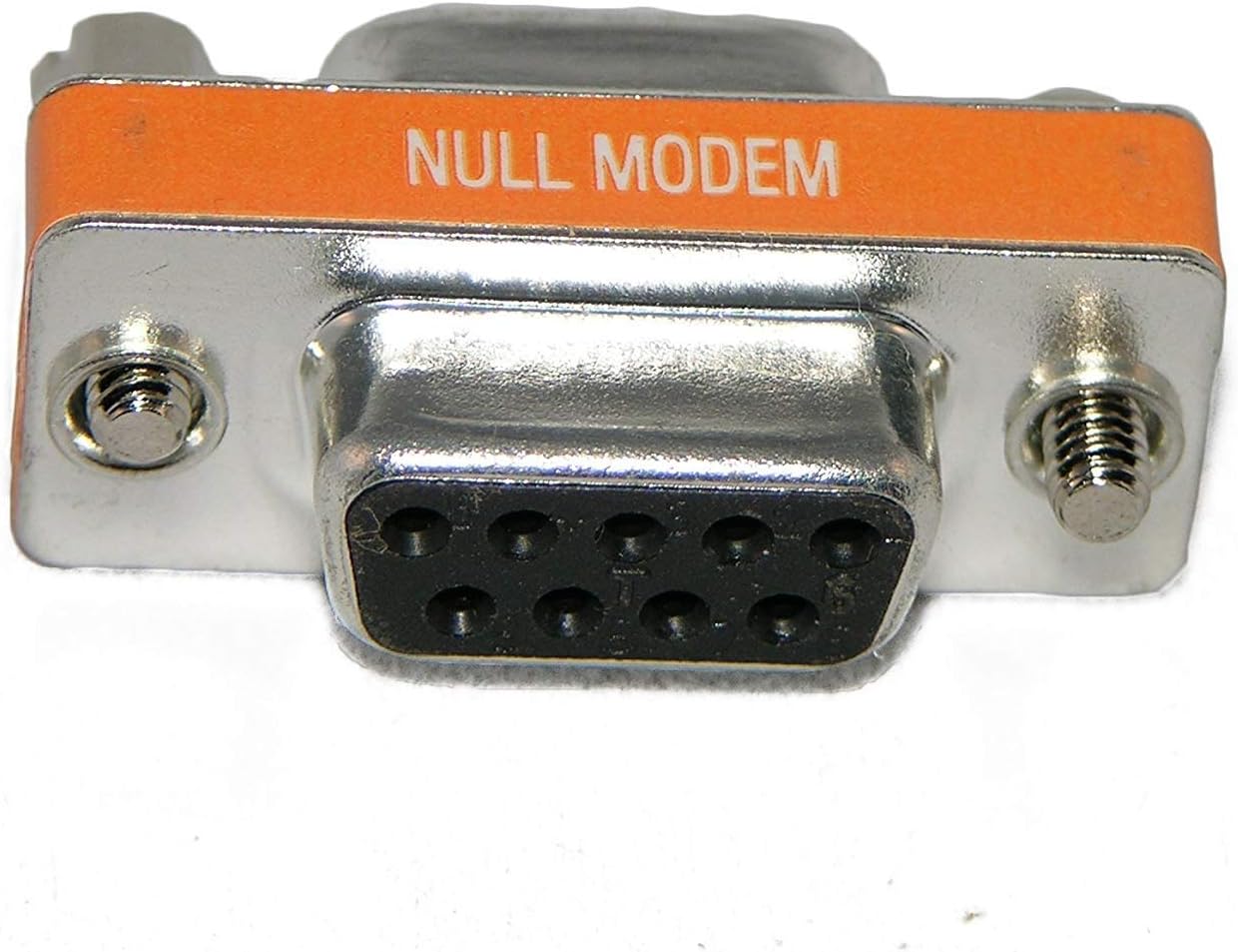 Null Modem Slim Adapter/Gender Changer, DB9, Female to