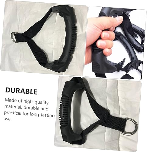 Miniatura 5 de BESPORTBLE 3 unids Fitness Handle Single Grip Handle Banda De Resistencia para Ejercicios Fitness Cuerda Elástica Mango Polea de Cable Mango