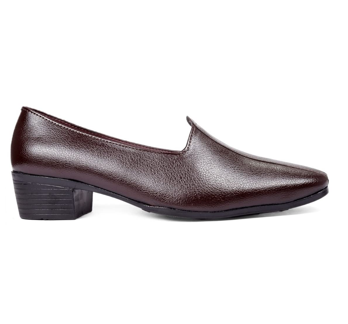 bxxy Men's 2 Inch Heel Height Increasing Traditional Slip-on Punjabi Jutti, Nagra-picture-42