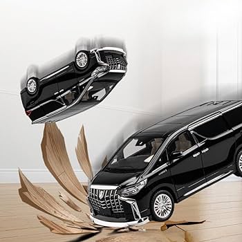 COCOBLINC 1:18 Toyota Alphard Die-Cast Car, Luxury Metal Pull Back