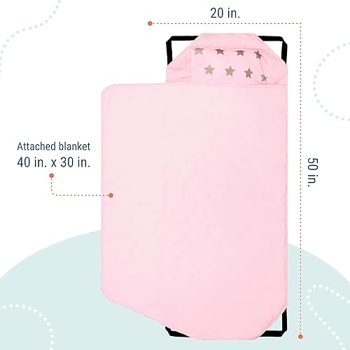 Vista 119 de Wildkin - Tapete para tomar la siesta, moderno y todo en uno, con almohada para infantes (niñas o niños), tamaño perfecto para la guardería y Coches