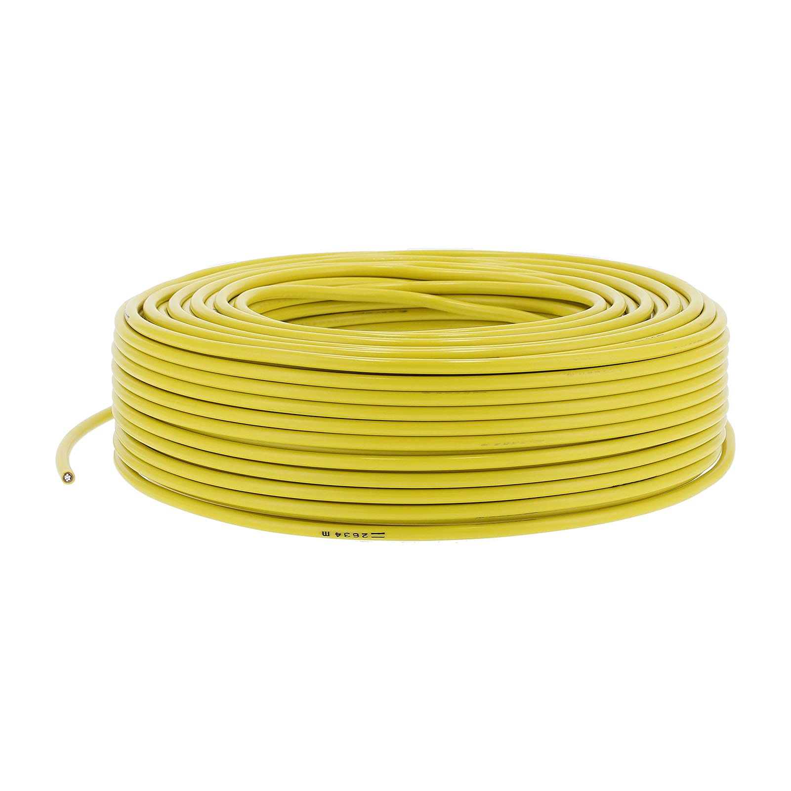 Aramox Przewód Elektryczny Aluminiowy Okrągły Przedłużacz 7 żył 1 X 10 mm² 328,1 Stopy AC300V Izolacja PVC do Sprzętu AGD Małe Narzędzia Instrumenty i Oświetlenie Elektryczne