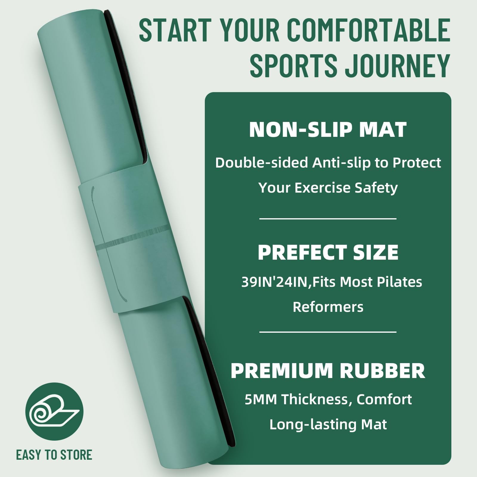 Pilate Mat, Great Grip Mat Washable Yoga Mat Pilates Machine Towel for Home Body Balance(Milk Coffee)