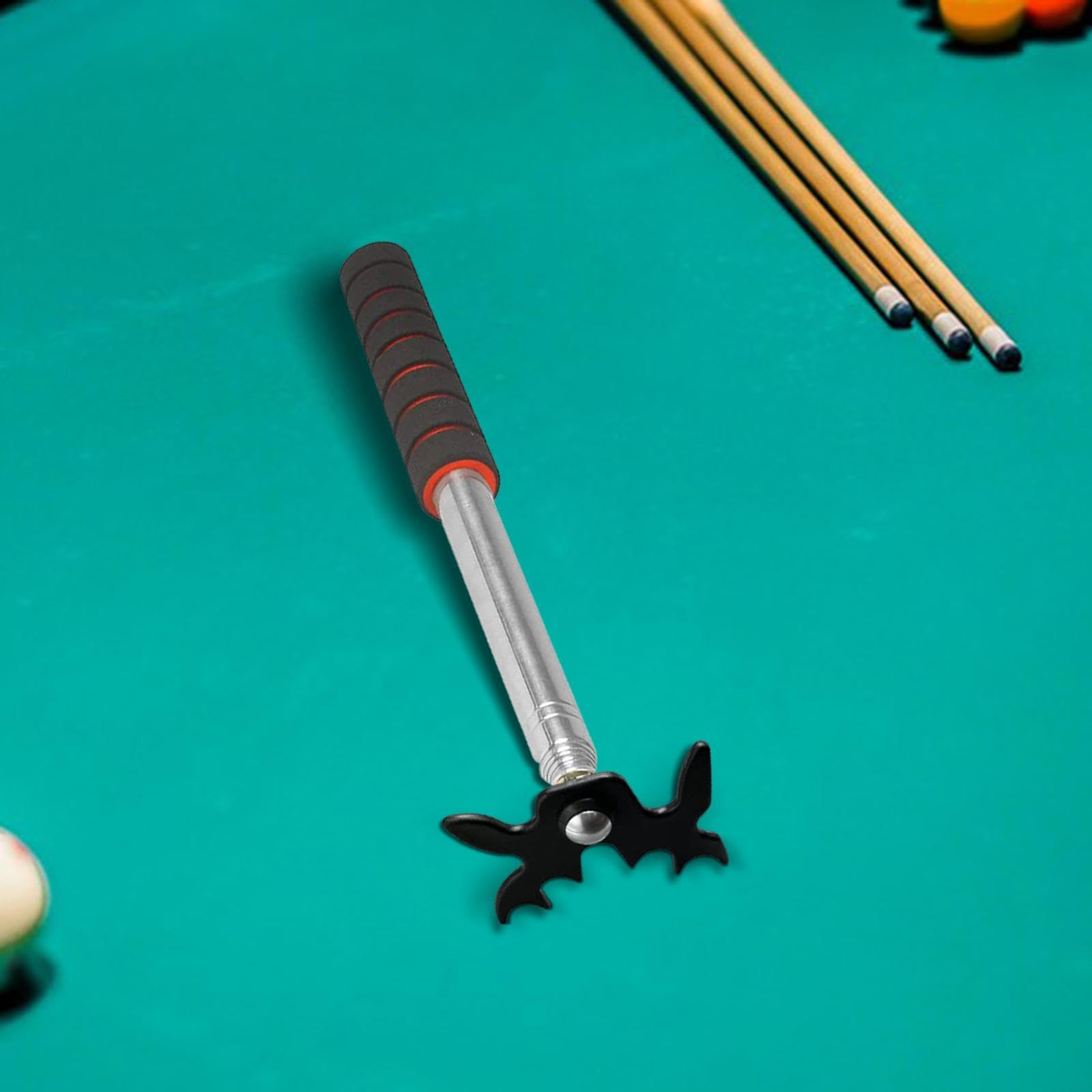 Rockible Puente para Taco de Billar, Reposa Tacos de Snooker, Longitud Ajustable, Portátil