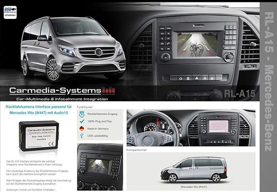 Ruckfahrkamera Nachrustung Rfk Interface W447 Mit Audio15 Amazon De Auto Motorrad