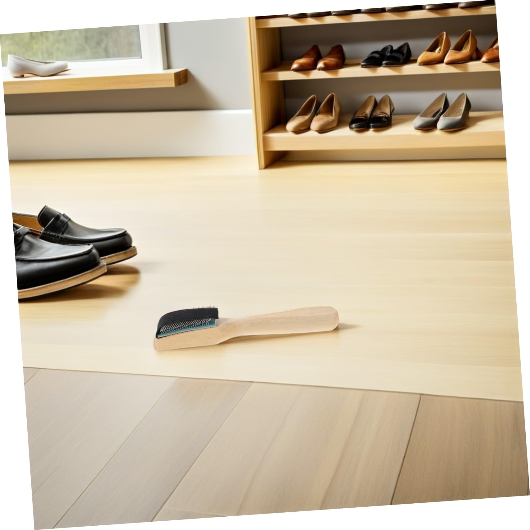 Cepillo Limpiador de Zapatos de Baile de Madera, 3 Piezas