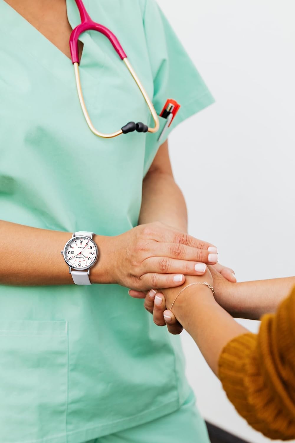 JIANDUN Waterproof Nurse Watch for Medical,Professionals,Students,Women Men, 24 Hour with Second Hand, Military Time Easy to Read Dial - Image 6