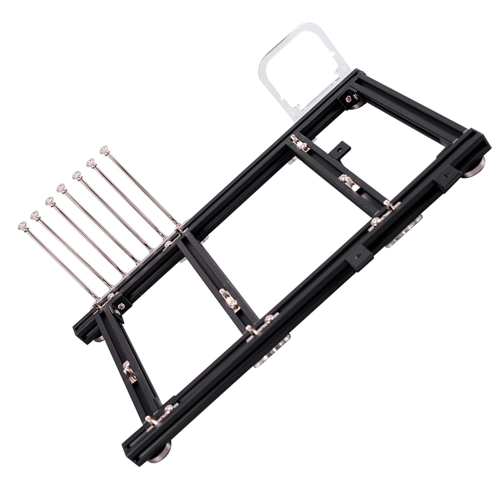 Caja de computadora ATX de aleación de Aluminio de Marco Abierto para Bricolaje, Banco de Pruebas Barebone para overclocking, chasis de PC liviano y apilable con excelente