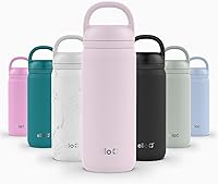 Vista 81 de Ello Cooper Twist - Botella de agua de acero inoxidable de 32 onzas con tapa para beber A prueba de fugas Doble pared y aislada al vacío Asa