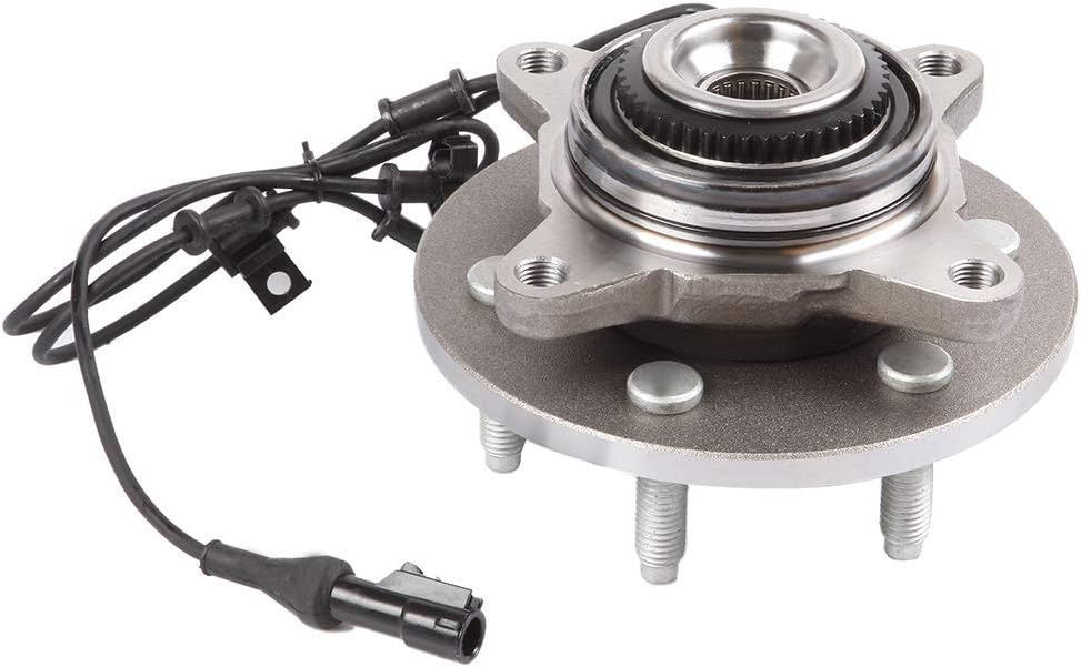 515043 Only 4x4 Models front Wheel Bearing and Hub Assembly compatible with 2003-2006 For Ford Expedition, 2003-2006 For Lincoln Navigator 6 Lugs w/ABS