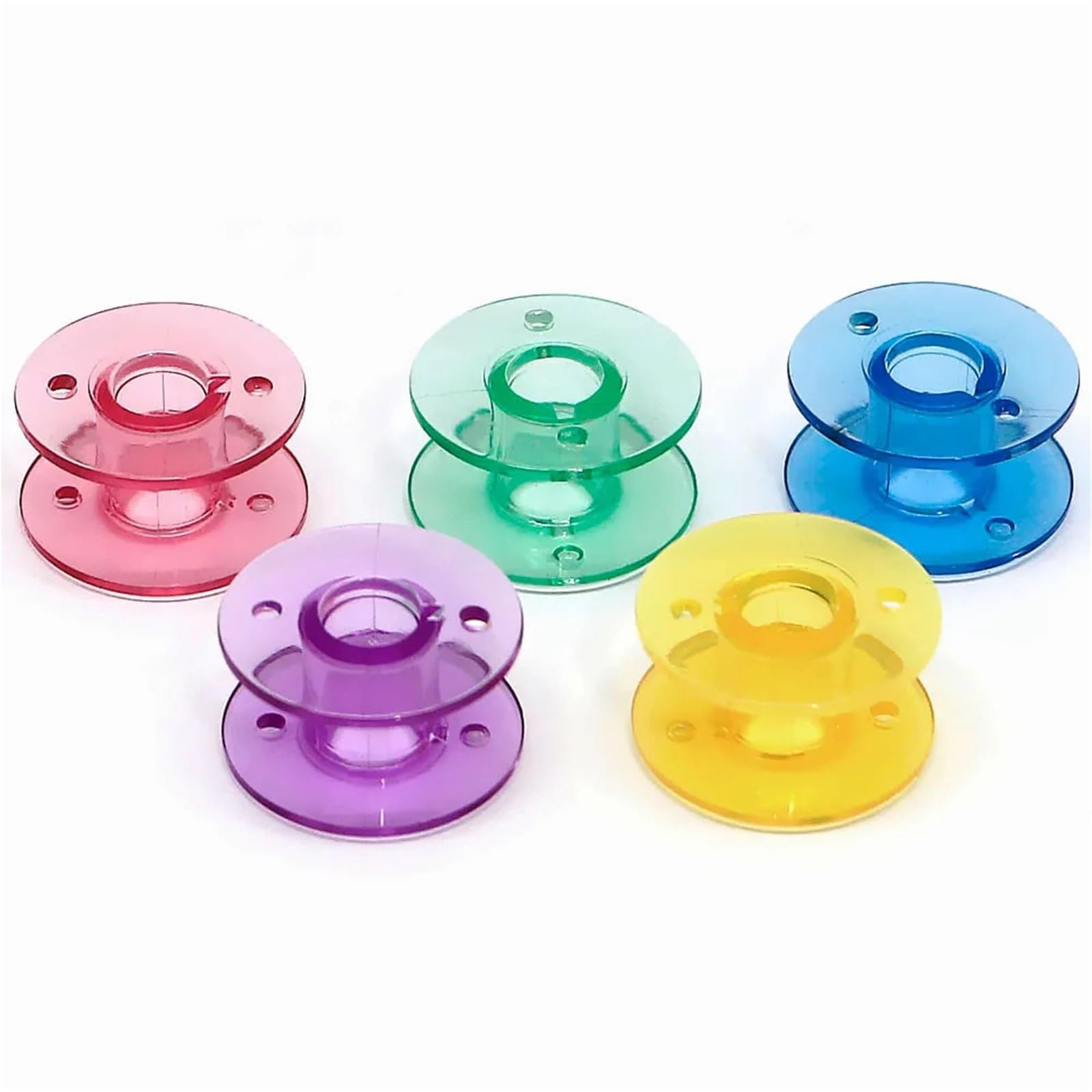 Plastikowe szpulki do nici, 500 szt. Plastikowych szpulek klasy 15 Multicolor X52800150 do akcesoriów szycia(Yellow)