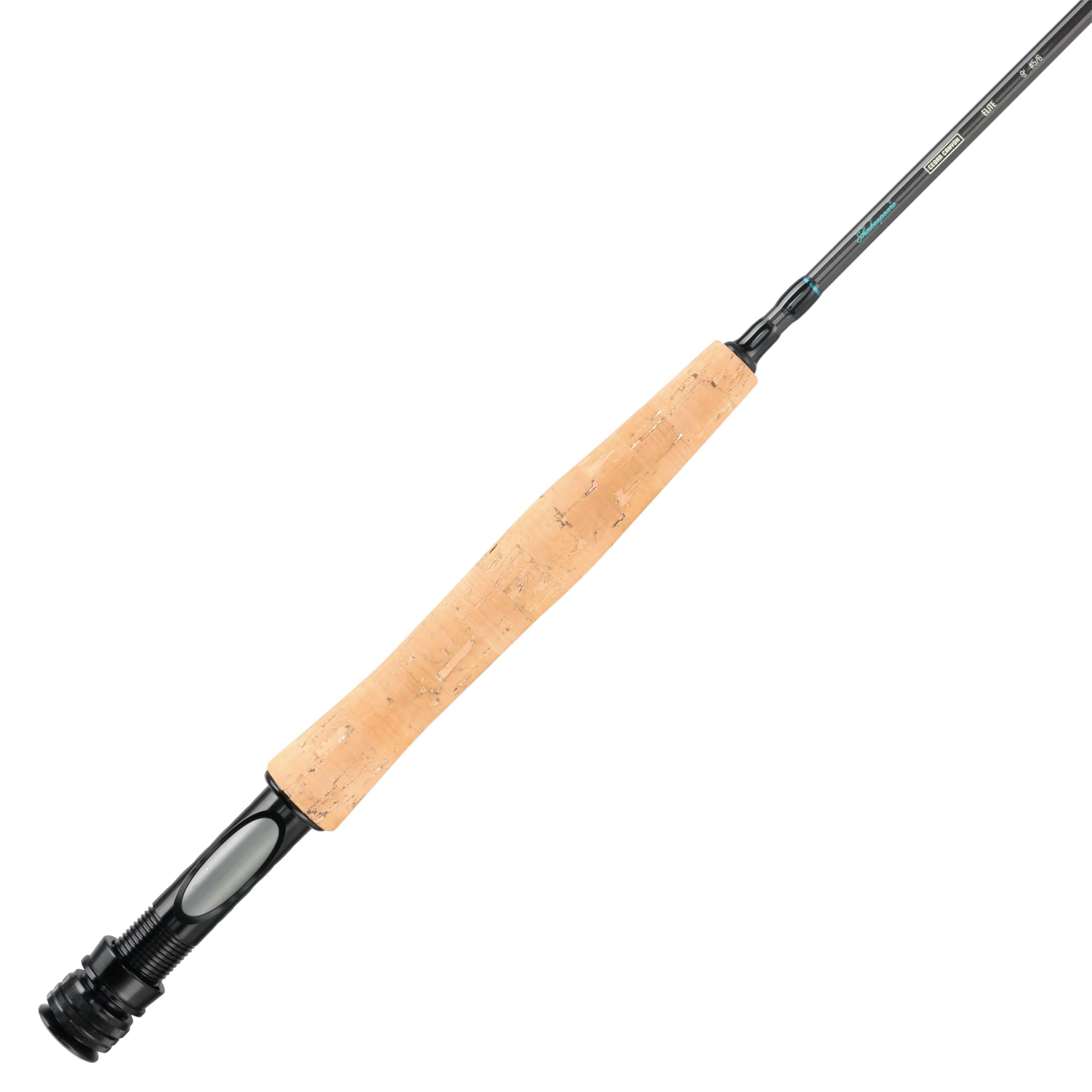 Shakespeare Cedar Canyon Elite Canna da mosca, Costruzione in fibra di carbonio premium, lanci di precisione, 4 pezzi, portamulinello in alluminio leggero, manico in sughero - disponible en tailles