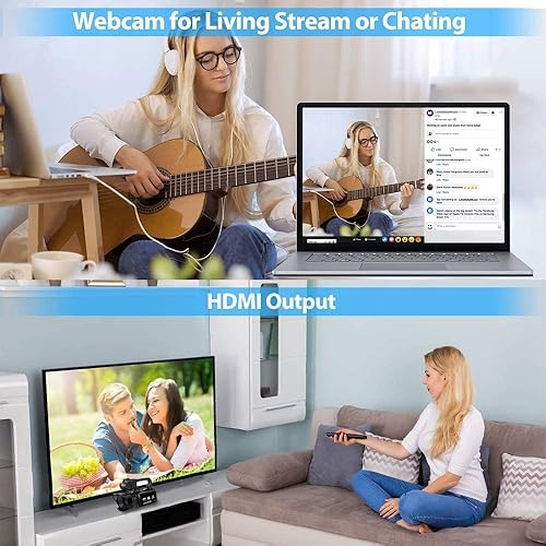 Miniatura 4 de Cámara de video 4K HD Auto Focus Videocámara 48MP 60FPS 30X Cámara de zoom digital para función LED YouTube 4500mAh batería con estabilizador de