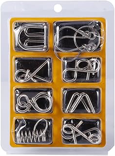 Comprar Bagima Juego Mental De Prueba, Juego Mental De Juguete, Juego De 8 Uds. De Alambre De Metal, Prueba De Inteligencia, Rompecabezas Mental, Juego para Juguetes para Niños y Adultos