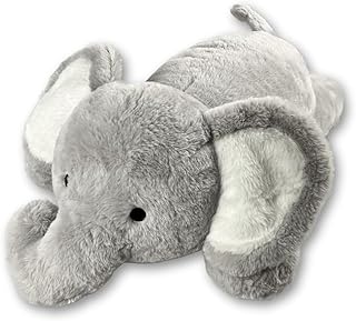 27 inch 5lbs Comfort Weighted Stuffed Animal - Implanted Stress Balls, Large Weighted Sensory Plush, Cute Throw Pillow - for Kids and Adults (Elephant)