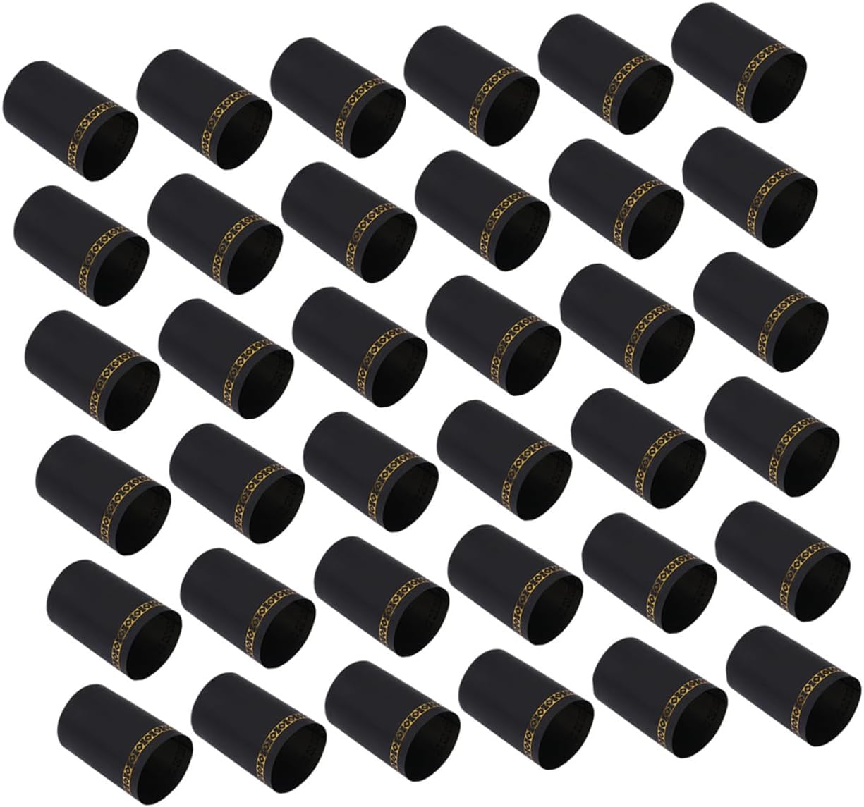 200Pcs Heat Shrink Wine Bottle Capsules for Standard Nozzle Black Plastic